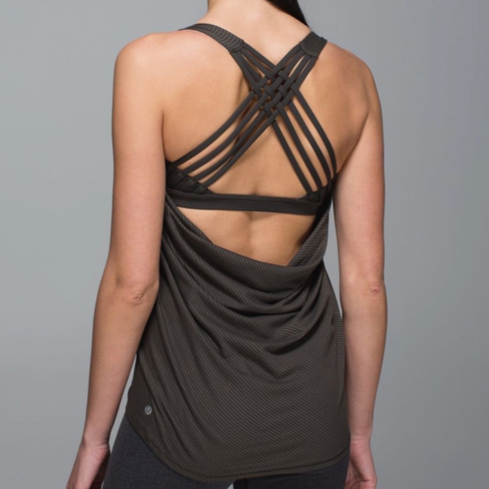 RARE lululemon Wild Tank Dark Wren / Dark Olive Silverescent